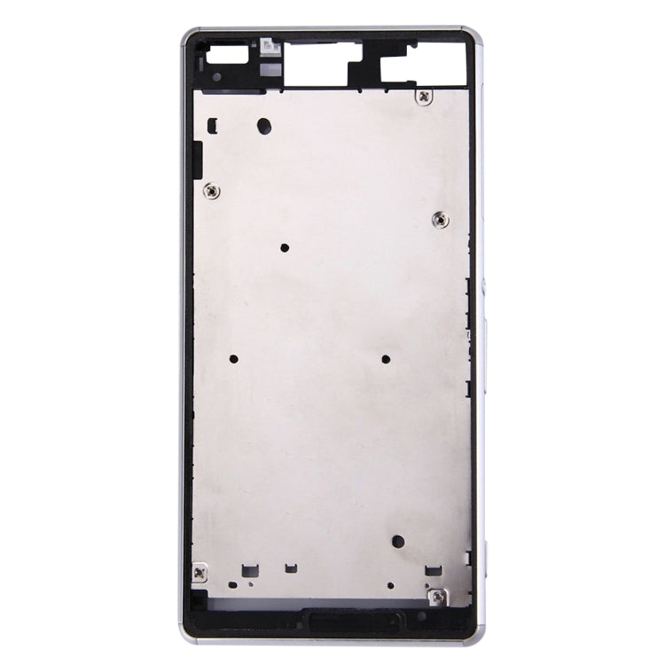 High-Quality Single SIM Front Housing LCD Frame Bezel Replacement for Sony Xperia Z3 (White)