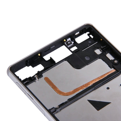 High-Quality Single SIM Front Housing LCD Frame Bezel Replacement for Sony Xperia Z3 (White)