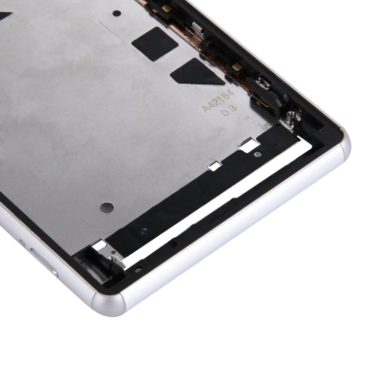 High-Quality Single SIM Front Housing LCD Frame Bezel Replacement for Sony Xperia Z3 (White)