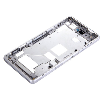 High-Quality Front Housing LCD Frame Bezel for Sony Xperia Z1 Compact / Mini (White) - Replacement Part