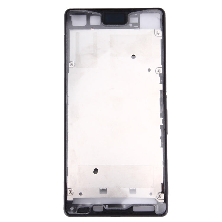 High-Quality Front Housing LCD Frame Bezel for Sony Xperia Z3+ / Z4 (Black) - Replacement Part