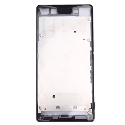 High-Quality Front Housing LCD Frame Bezel for Sony Xperia Z3+ / Z4 (Black) - Replacement Part