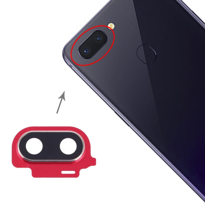 OPPO R15 Replacement Camera Lens Cover - Red, Professional Installation Recommended