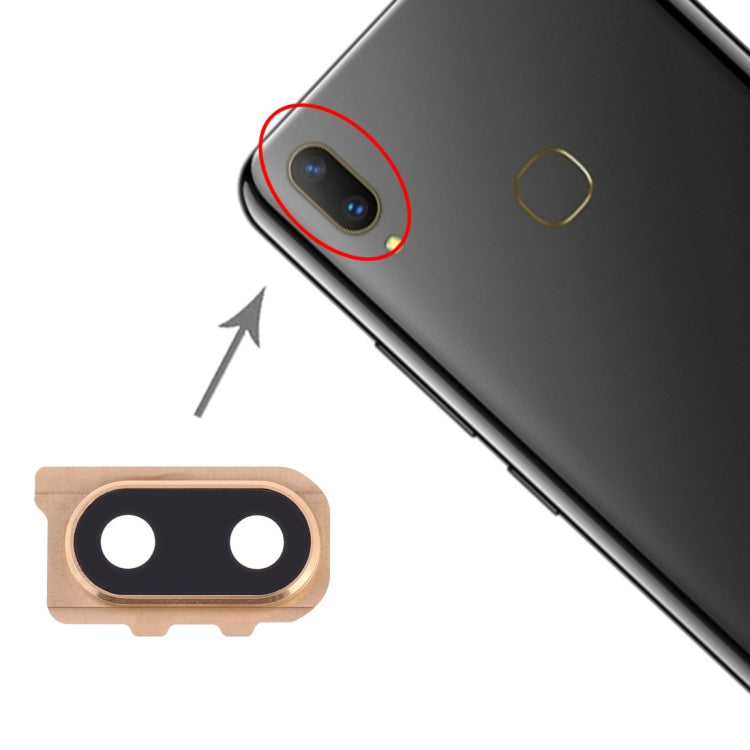 Vivo Y85 Camera Lens Cover Replacement (10pcs, Gold) - Professional Installation Recommended, Quality Checked