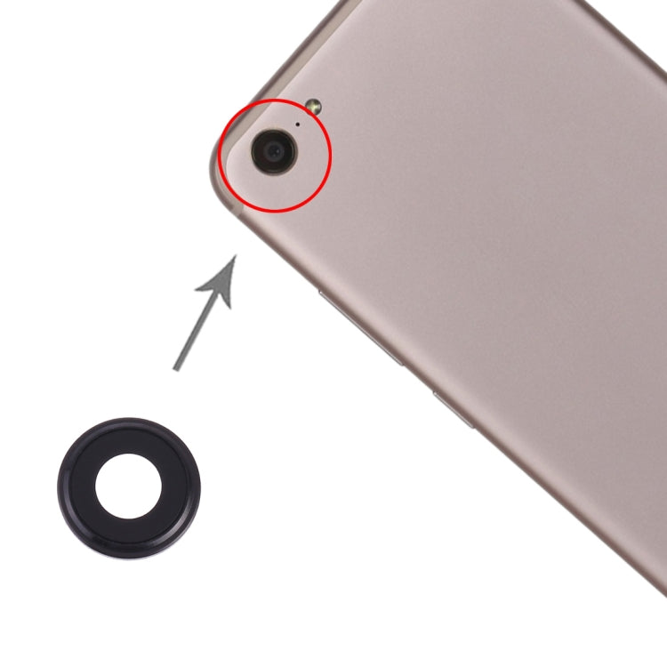 Vivo X9 Plus Replacement Camera Lens Cover - Black, Compatible & Professionally Checked