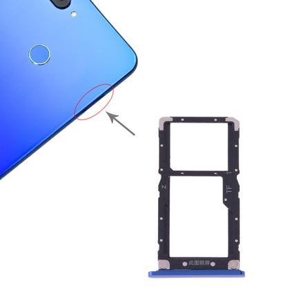 Xiaomi Mi 8 Lite SIM Card Tray with SIM & Micro SD Card Slot - Replacement Part (Blue)
