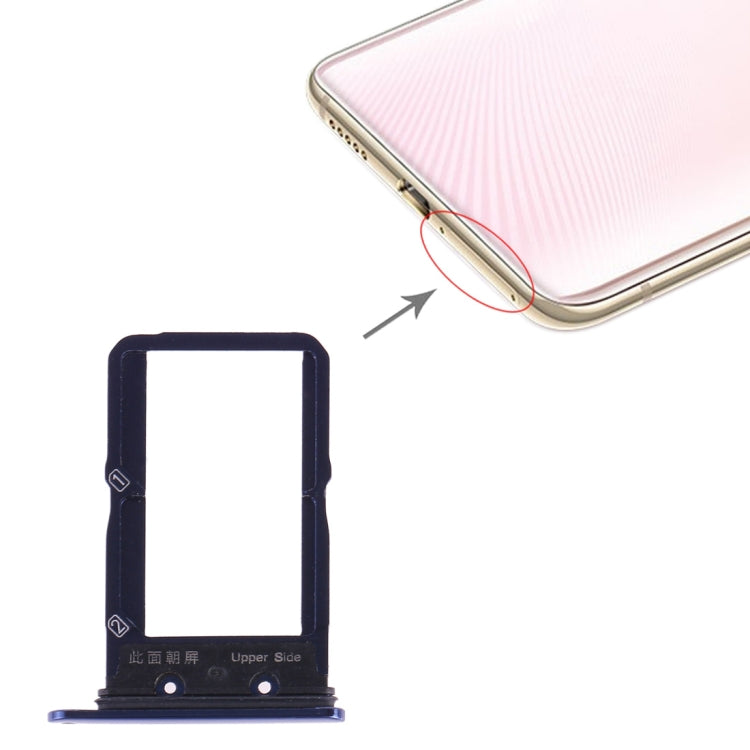 Vivo X27 SIM Card Tray with SIM Card (Blue) - Replacement Part for Easy Installation