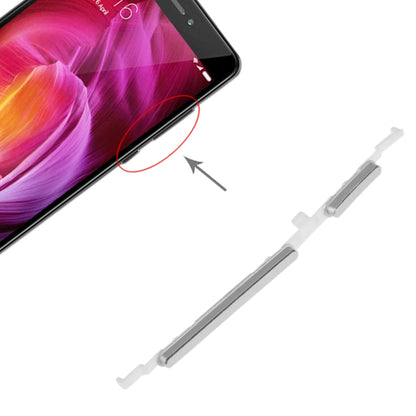 Replacement Power and Volume Control Buttons for Xiaomi Redmi Note 4 (Silver) - Compatible Spare Parts