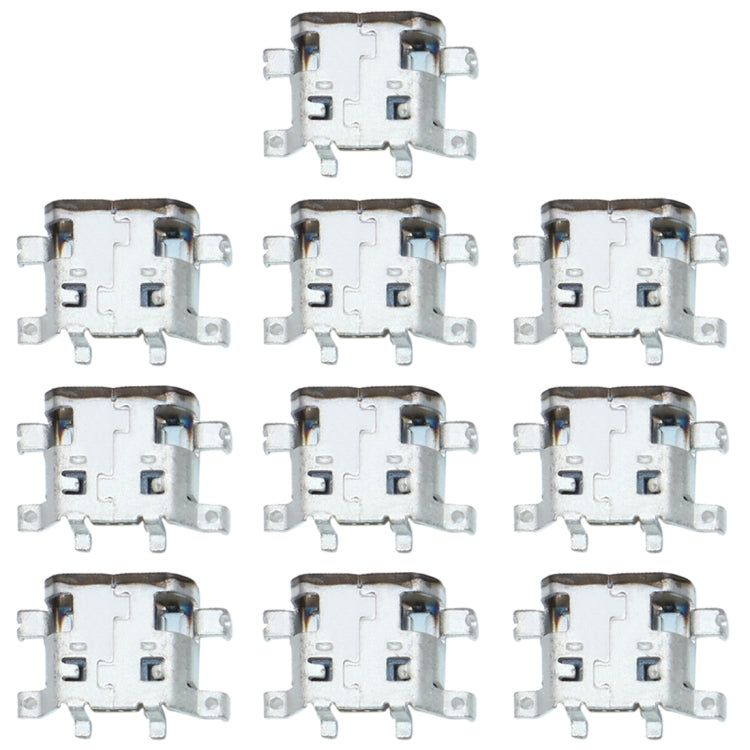 10-Pack Charging Port Connectors for Motorola Moto X (XT1060, XT1058, XT1056, XT1053, XT1080) - Replacement Parts