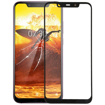 Replacement Front Screen Outer Glass Lens for Nokia X7 / 8.1 / 7.1 Plus TA-1131 (Black) - Perfect Fit, Easy Install