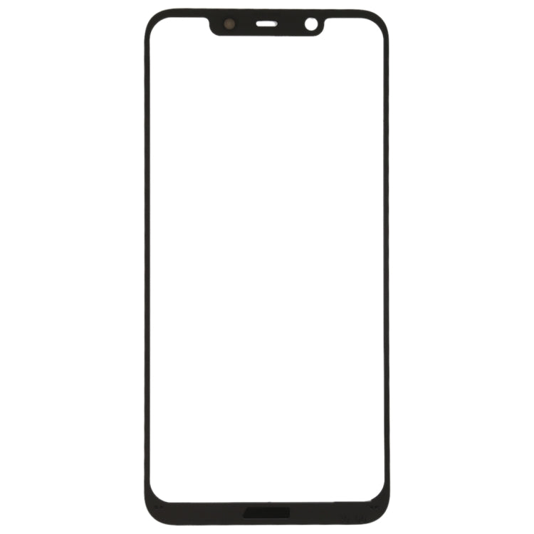 Replacement Front Screen Outer Glass Lens for Nokia X7 / 8.1 / 7.1 Plus TA-1131 (Black) - Perfect Fit, Easy Install