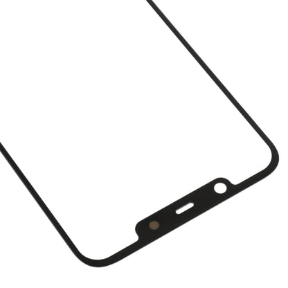 Replacement Front Screen Outer Glass Lens for Nokia X7 / 8.1 / 7.1 Plus TA-1131 (Black) - Perfect Fit, Easy Install