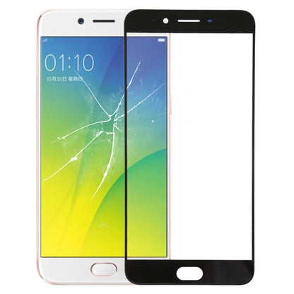 Replacement Black Front Screen Outer Glass Lens for OPPO R9s Plus - Compatible & Tested