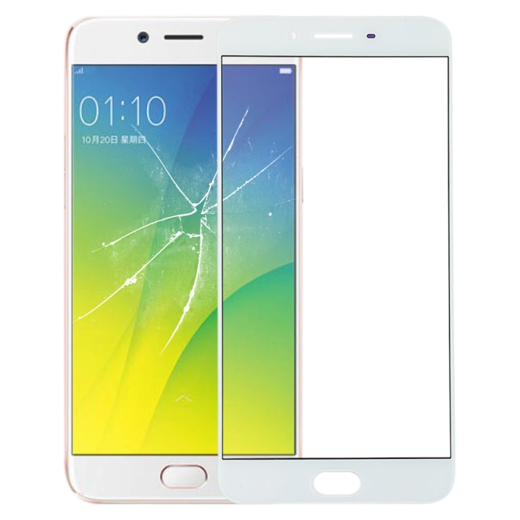 OPPO R9s Plus White Front Outer Glass Lens Replacement - Screen Repair Part