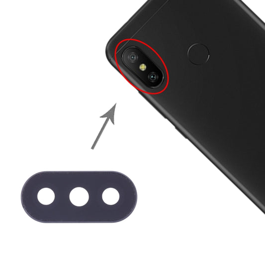 10-Pack Camera Lens Covers for Xiaomi Redmi 6 Pro / MI A2 Lite - Replacement Parts (Black)