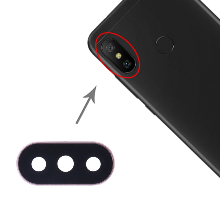 10 PCS Gold Camera Lens Cover Replacement for Xiaomi Redmi 6 Pro / MI A2 Lite - Professional Installation Recommended