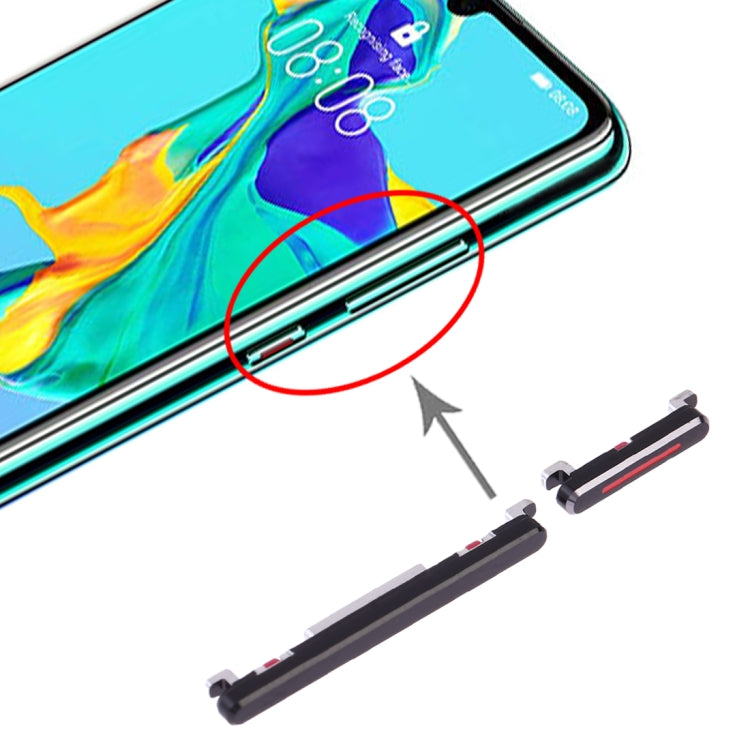 Huawei P30 Replacement Power & Volume Control Button (Black) - Compatible, Professionally Tested