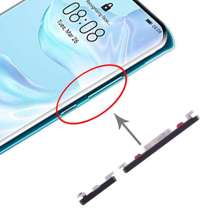 Black Power and Volume Control Buttons for Huawei P30 Pro - Compatible Replacement Parts