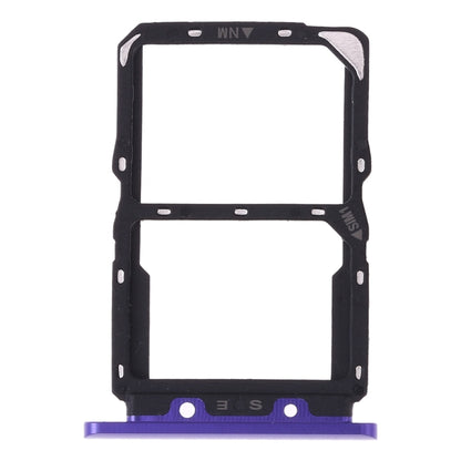 SIM & NM Card Tray for Huawei Nova 5 (Purple) - Replacement Part, Fully Compatible, Installation Recommended