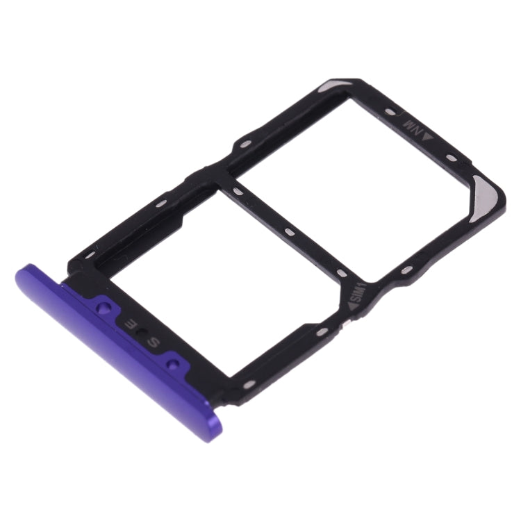 SIM & NM Card Tray for Huawei Nova 5 (Purple) - Replacement Part, Fully Compatible, Installation Recommended
