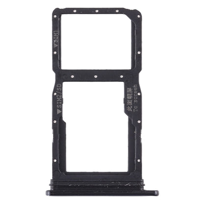 Black SIM Card Tray + Micro SD Card Tray for Huawei Nova 5i - Compatible Replacement Part