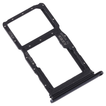 Black SIM Card Tray + Micro SD Card Tray for Huawei Nova 5i - Compatible Replacement Part