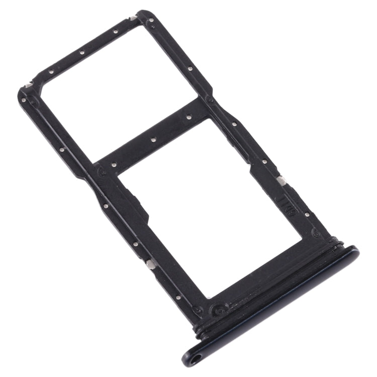 Black SIM Card Tray + Micro SD Card Tray for Huawei Nova 5i - Compatible Replacement Part