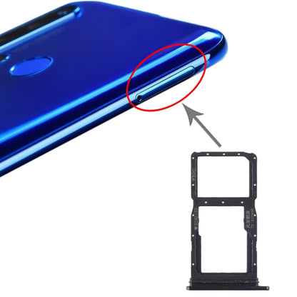 Black SIM Card Tray + Micro SD Card Tray for Huawei Nova 5i - Compatible Replacement Part