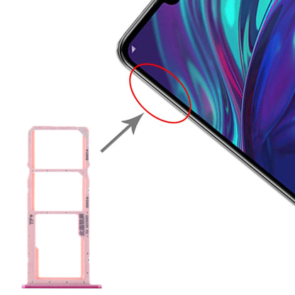 Purple SIM Card Tray + Micro SD Card Tray for Huawei Y7 (2019), Y7 Pro (2019), Y7 Prime (2019) - Replacement Parts