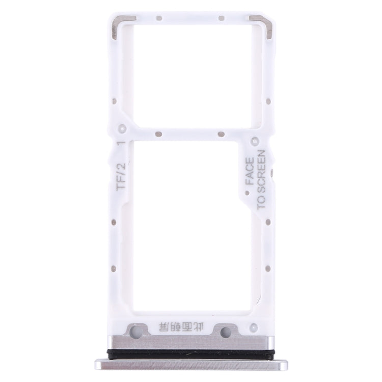 Xiaomi Mi CC9 SIM Card Tray & Micro SD Card Tray Replacement - Silver, Compatible & Fully Functional