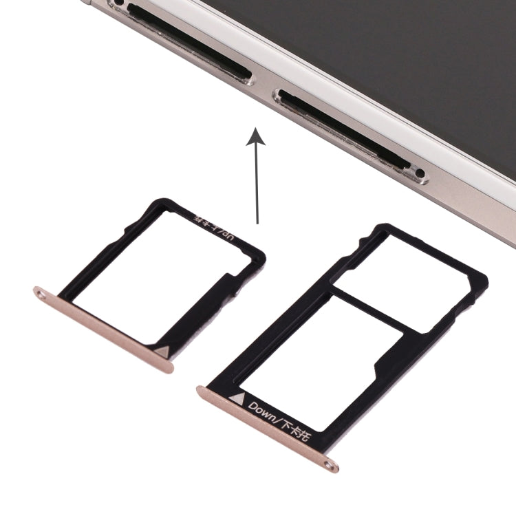 Huawei Honor 5X / GR5 Gold Micro SIM, Nano SIM & Micro SD Card Tray - High Quality Replacement Part