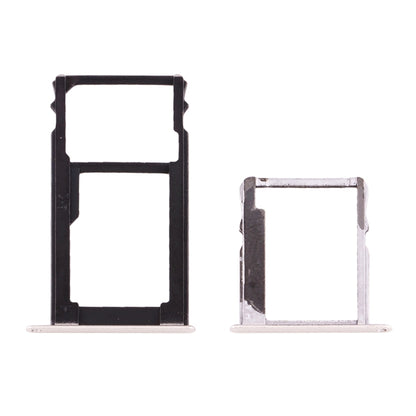 Huawei Honor 5X / GR5 Micro SIM & Nano SIM Card Tray + Micro SD Card Tray - Silver Replacement Part