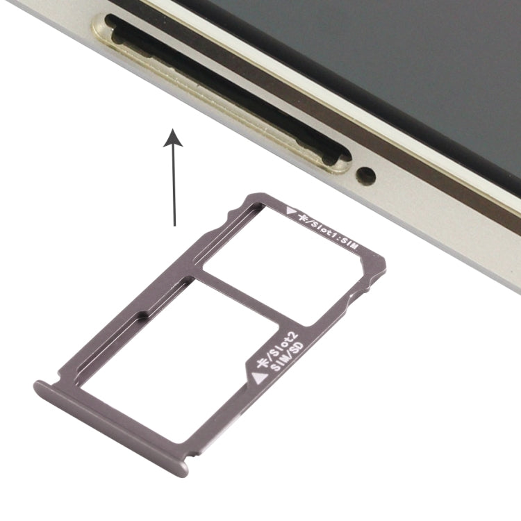 Huawei Mate S Nano SIM & Micro SD Card Tray (Grey) - Replacement for Damaged Trays, High Quality