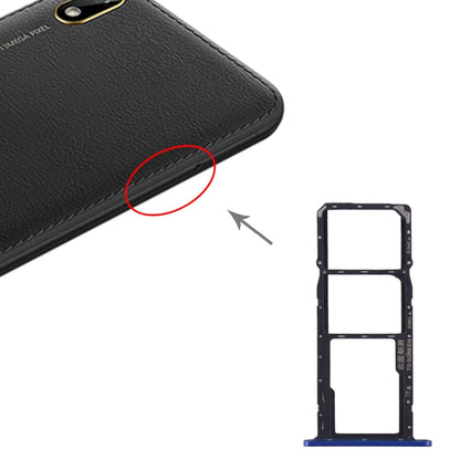 Huawei Y5 (2019) SIM Card Tray + Micro SD Card Tray Replacement - Blue - Fully Compatible & Tested
