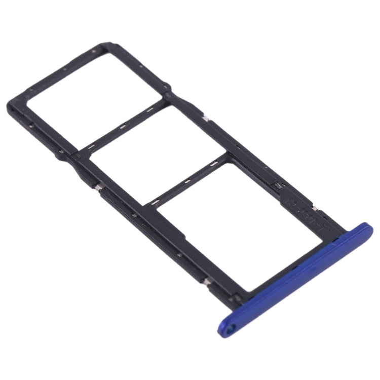 Huawei Y5 (2019) SIM Card Tray + Micro SD Card Tray Replacement - Blue - Fully Compatible & Tested