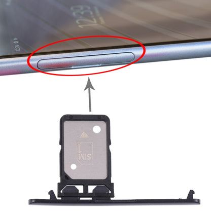 Replacement Single SIM Card Tray for Sony Xperia 10 Plus (Black) - Perfect Fit & Condition