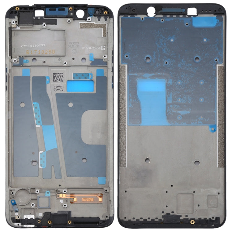 Replacement Front Housing LCD Frame Bezel Plate for OPPO A73 / F5 (Black) - High Quality, Professional Installation Recommended