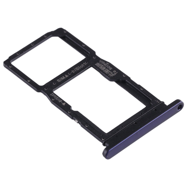SIM Card Tray & Micro SD Card Tray for Huawei Honor 9X / 9X Pro (Dark Blue) - Replace Broken Parts