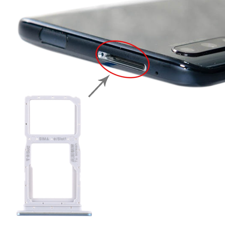 SIM Card Tray & Micro SD Card Tray for Huawei Honor 9X / 9X Pro - Replacement (Baby Blue)