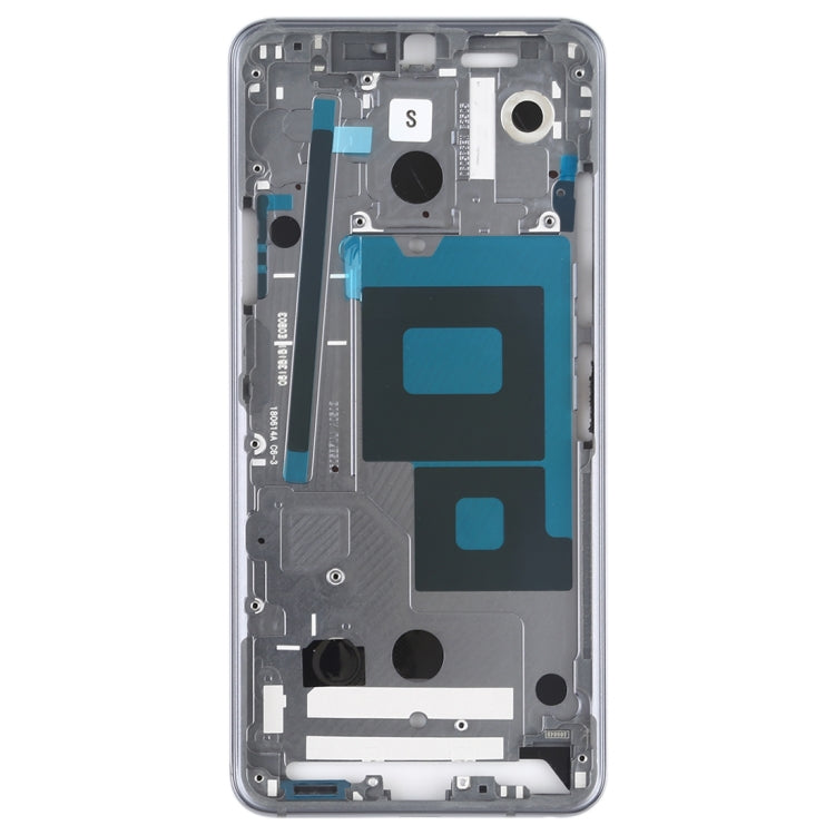 Silver LCD Frame Bezel Plate Replacement for LG G7 ThinQ / G710 - Restore Your Device's Appearance