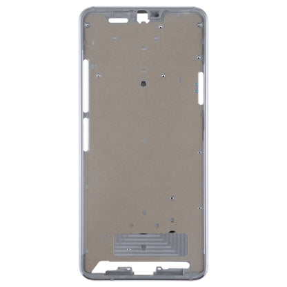 Silver LCD Frame Bezel Plate Replacement for LG G7 ThinQ / G710 - Restore Your Device's Appearance
