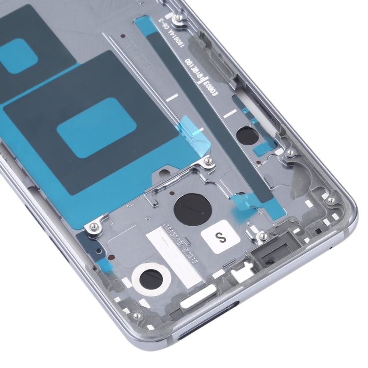Silver LCD Frame Bezel Plate Replacement for LG G7 ThinQ / G710 - Restore Your Device's Appearance