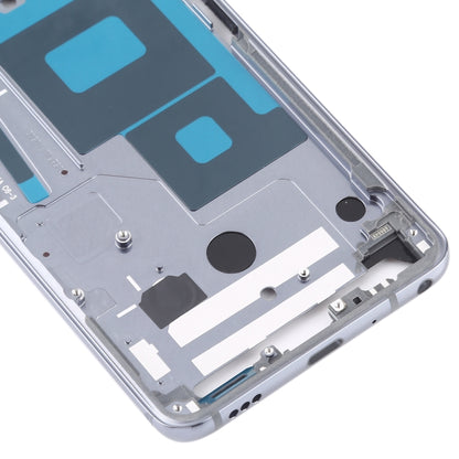 Silver LCD Frame Bezel Plate Replacement for LG G7 ThinQ / G710 - Restore Your Device's Appearance