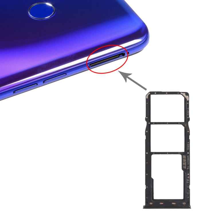 OPPO Realme 3 Pro/X Lite SIM Card Tray & Micro SD Card Tray Replacement (Black) - Perfect Fit & Condition