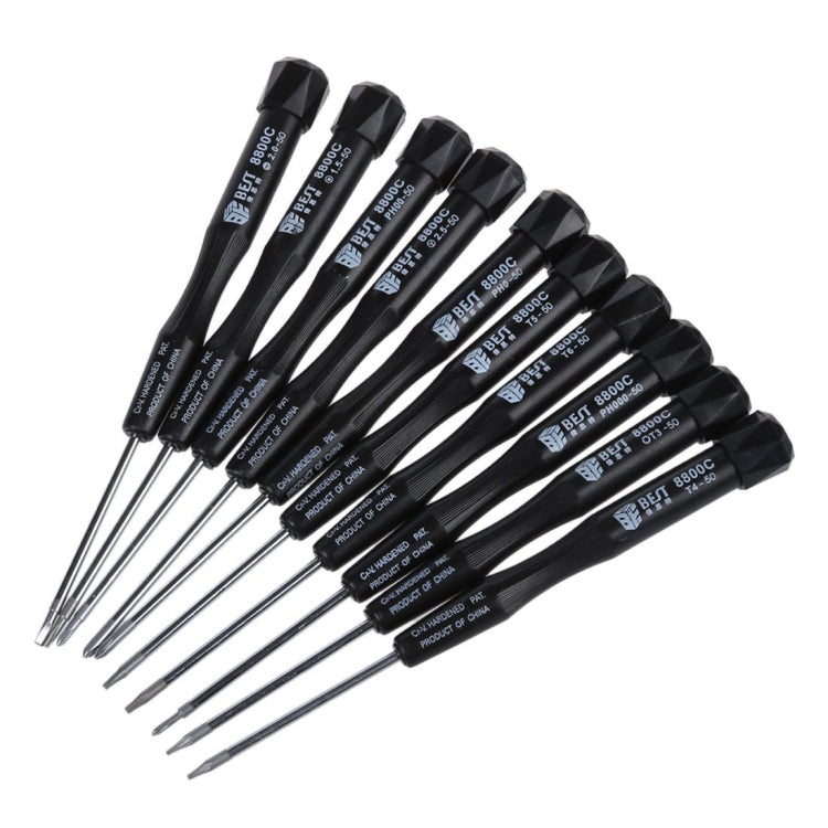 10-in-1 BST-8800C Precision Screwdriver Set - Durable Repair Tools Kit for Professional Device Maintenance
