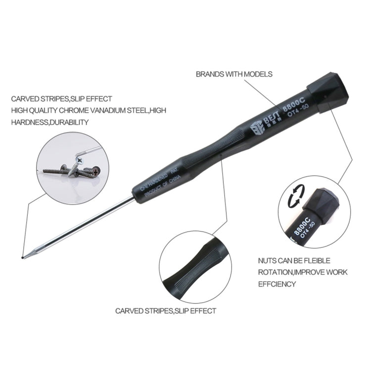 10-in-1 BST-8800E Precision Magnetic Screwdriver Set - Professional Repair Tools Kit with Cr-V Steel Heads