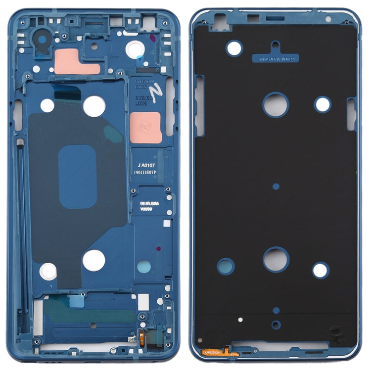 Blue Front Housing LCD Frame Bezel Plate Replacement for LG Q Stylo 4 (Q710/Q710MS/Q710CS)