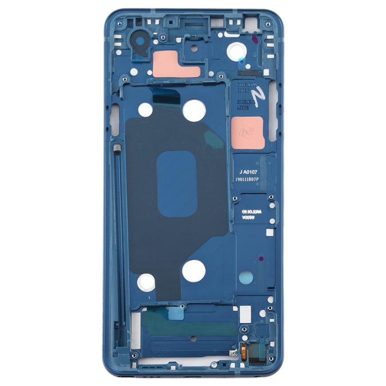Blue Front Housing LCD Frame Bezel Plate Replacement for LG Q Stylo 4 (Q710/Q710MS/Q710CS)