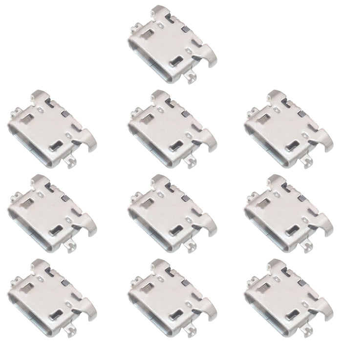 10-Pack Charging Port Connectors for Motorola Moto E3, G5 & G4 Play - Replacement Parts