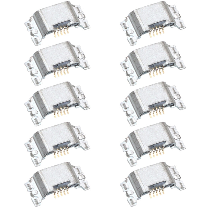 10 PCS Charging Port Connectors for Sony Xperia XA Ultra (C6 F3211/F3212) - Replacement Parts